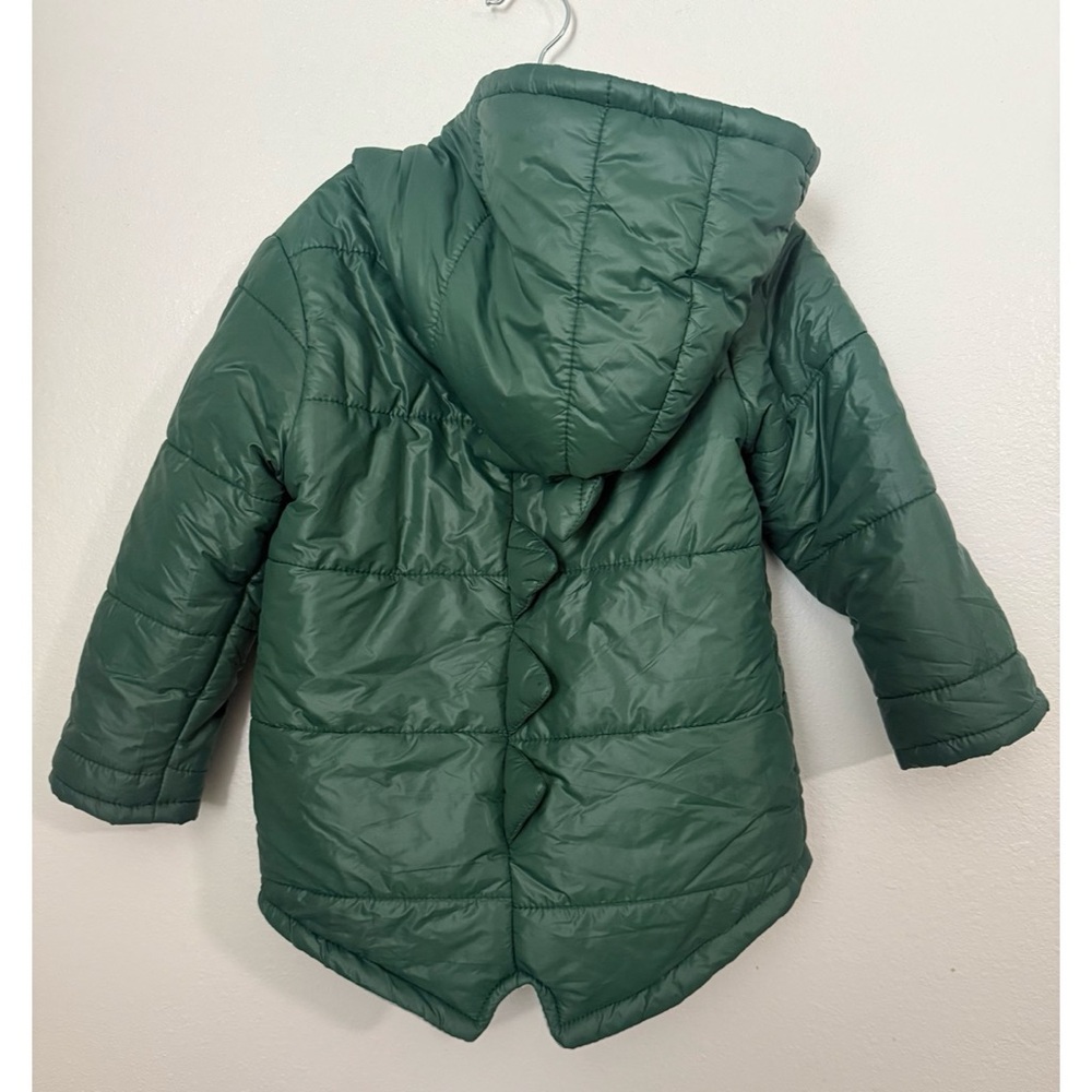 Green Dinosaur Hooded Puffer Jacket - Picture 6 of 8